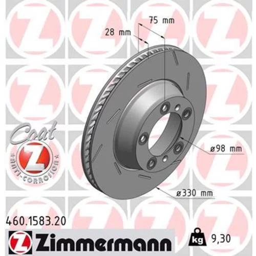 Brzdový kotúč ZIMMERMANN 460.1583.20