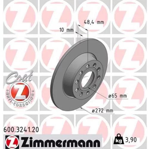 Brzdový kotúč ZIMMERMANN 600.3241.20