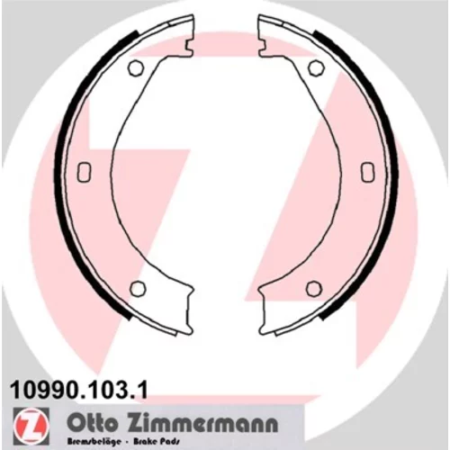 Sada brzd. čeľustí parkov. brzdy ZIMMERMANN 10990.103.1