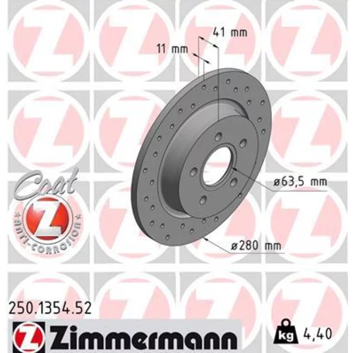 Brzdový kotúč ZIMMERMANN 250.1354.52