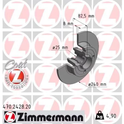 Brzdový kotúč ZIMMERMANN 470.2428.20