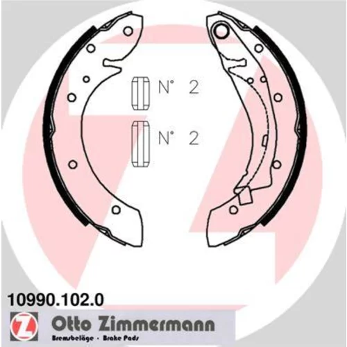 Sada brzdových čeľustí ZIMMERMANN 10990.102.0