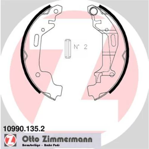 Sada brzdových čeľustí ZIMMERMANN 10990.135.2