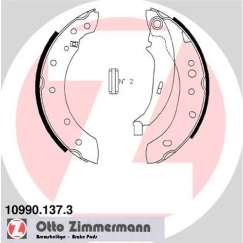 Sada brzd. čeľustí parkov. brzdy ZIMMERMANN 10990.137.3