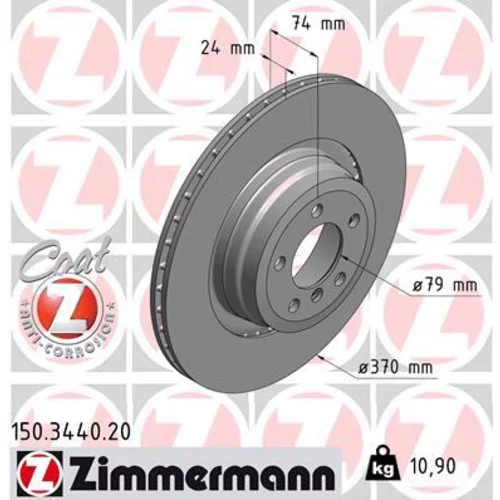 Brzdový kotúč 150.3440.20 /Zimmermann/