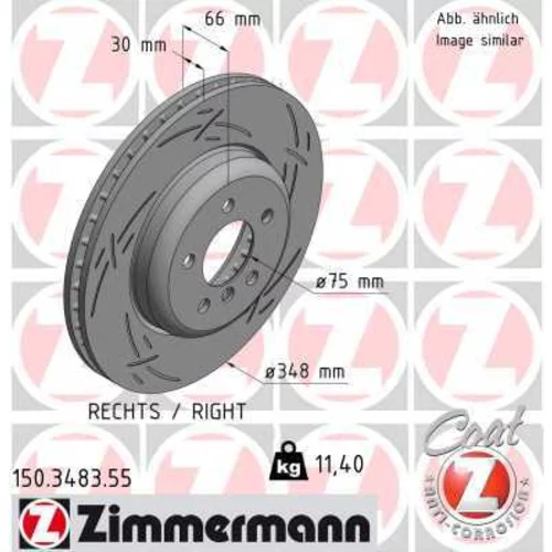 Brzdový kotúč ZIMMERMANN 150.3483.55