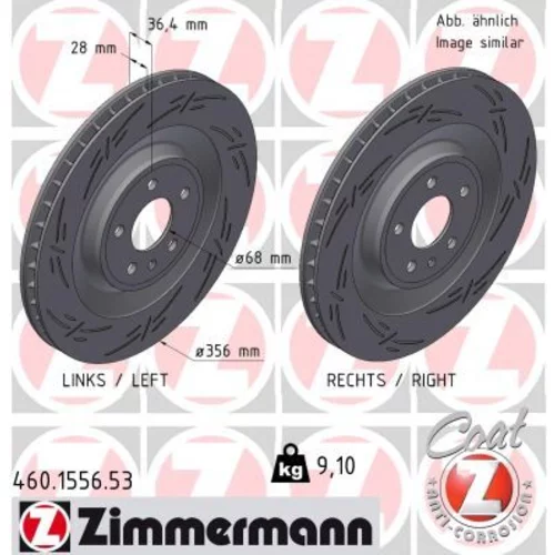 Brzdový kotúč ZIMMERMANN 460.1556.53