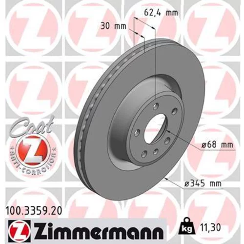 Brzdový kotúč ZIMMERMANN 100.3359.20