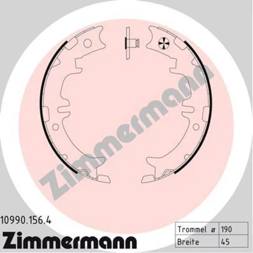 Sada brzd. čeľustí parkov. brzdy ZIMMERMANN 10990.156.4