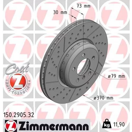 Brzdový kotúč ZIMMERMANN 150.2905.32