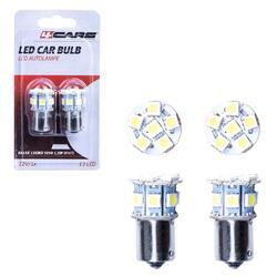 4CARS HQ sada LED žiaroviek BA15S 13SMD 5050 1.5W biela