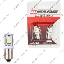 4CARS LED ŽIAROVKA 5LED 12V 5050SMD T8,5