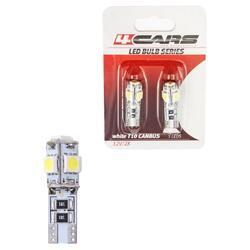 4CARS LED ŽIAROVKA 5LED 12V CANBUS 5050SMD T10