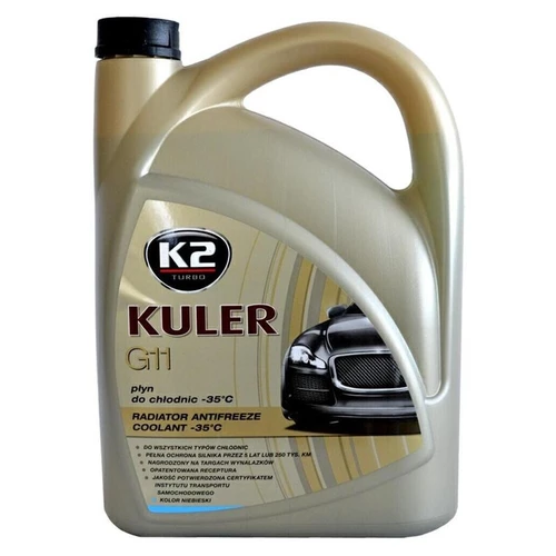 K2 Kuler G11 MODRÁ 5 l - nemrznúca kvapalina do chladiča do -35 ° C