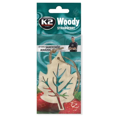 K2 Osviezovac vzduchu zavesny Woody Leaf Strawberry