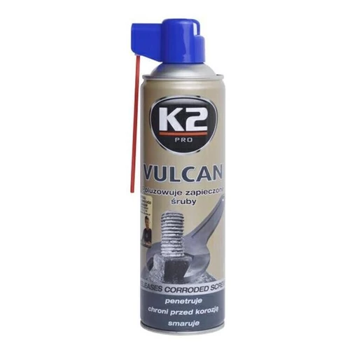 K2 VULCAN 500 ml - prípravok na uvoľňovanie zhrdzavených spojov (MOS2 s Graphit a Cerflonem)