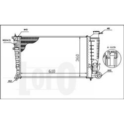 Chladič motora ABAKUS 009-017-0027 - obr. 1