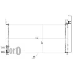 Kondenzátor klimatizácie ABAKUS 051-016-0017 - obr. 2