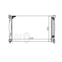 Chladič motora ABAKUS 003-017-0016 - obr. 1