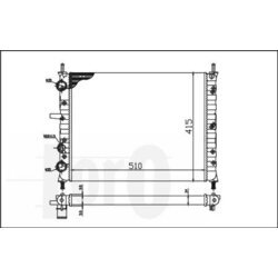 Chladič motora ABAKUS 016-017-0017 - obr. 1