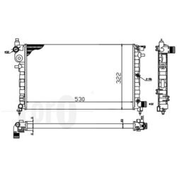 Chladič motora ABAKUS 009-017-0026 - obr. 1