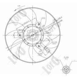 Ventilátor chladenia motora ABAKUS 053-014-0032 - obr. 4