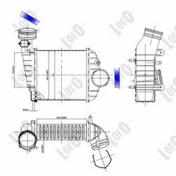 Chladič plniaceho vzduchu ABAKUS 053-018-0017 - obr. 2