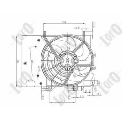 Ventilátor chladenia motora ABAKUS 009-014-0013 - obr. 3