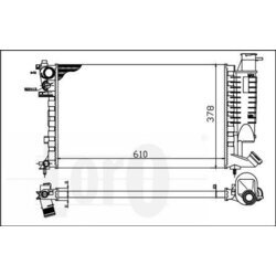 Chladič motora ABAKUS 009-017-0017 - obr. 1