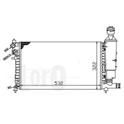 Chladič motora ABAKUS 038-017-0004 - obr. 1