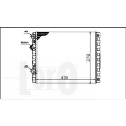 Chladič motora ABAKUS 053-017-0036 - obr. 1