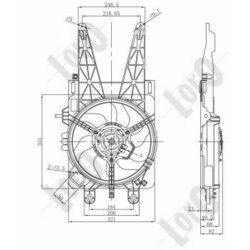 Ventilátor chladenia motora ABAKUS 016-014-0004-R - obr. 4