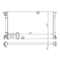 Chladič motora ABAKUS 042-017-0027 - obr. 1