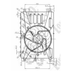 Ventilátor chladenia motora ABAKUS 048-014-0001 - obr. 3