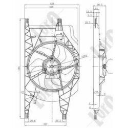 Ventilátor chladenia motora ABAKUS 042-014-0002 - obr. 2