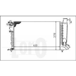 Chladič motora ABAKUS 009-017-0019 - obr. 1