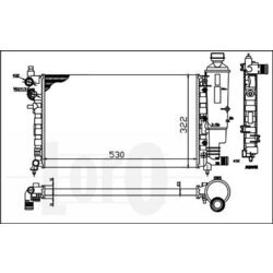 Chladič motora ABAKUS 038-017-0016 - obr. 1