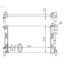 Chladič motora ABAKUS 054-017-0051 - obr. 1