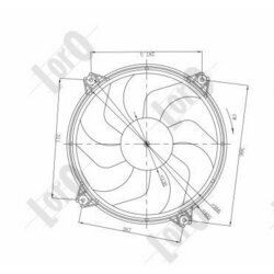 Ventilátor chladenia motora ABAKUS 009-014-0004 - obr. 3