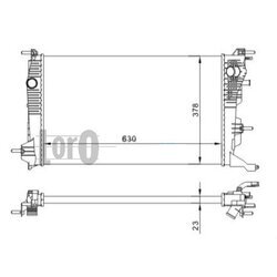 Chladič motora ABAKUS 042-017-0052-B