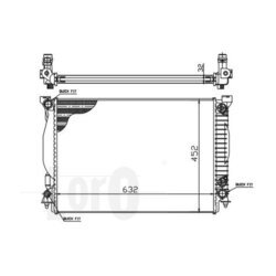 Chladič motora ABAKUS 003-017-0017 - obr. 1