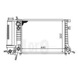 Chladič motora ABAKUS 004-017-0018 - obr. 1