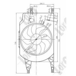 Ventilátor chladenia motora ABAKUS 042-014-0002 - obr. 3