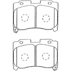 Sada brzdových platničiek kotúčovej brzdy AISIN A1N028