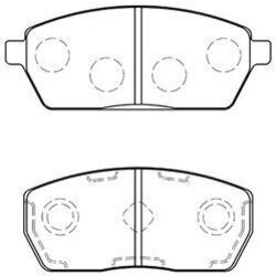 Sada brzdových platničiek kotúčovej brzdy AISIN H1N006