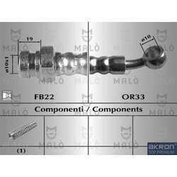Brzdová hadica AKRON-MALO 80902