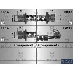 Brzdová hadica AKRON-MALO 80975