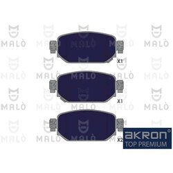Sada brzdových platničiek kotúčovej brzdy AKRON-MALO 1051367