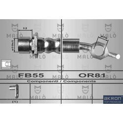 Brzdová hadica AKRON-MALO 80413