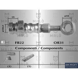 Brzdová hadica AKRON-MALO 80496
